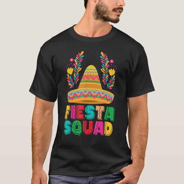 Camiseta Cinco De Mayo Fiesta Squad Mexican Party Cinco De  (Frente)