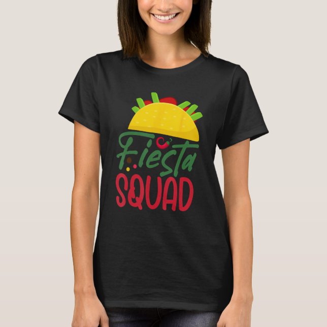 Camiseta Cinco De Mayo Fiesta Squad Mexican Party Cinco De  (Frente)