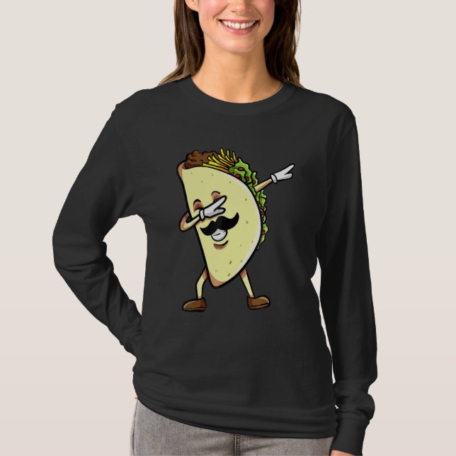 Camiseta Cinco De Mayo Funny Dabbing Taco Comida mexicano (Frente)