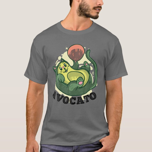 Camiseta Cinco de Mayo Funny Meow Avogato Cat Avocado Mexic (Frente)