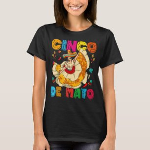 Camiseta Cinco de Mayo garota mexicana dançando Jarabe Tapa