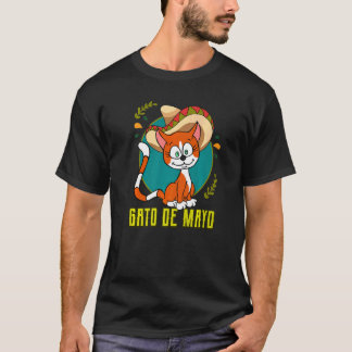 Camiseta Cinco De Mayo Gato Mexicano Gato