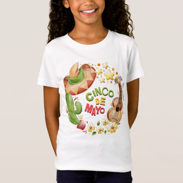 Camiseta Cinco de Mayo Girls T-Shirt (Frente)