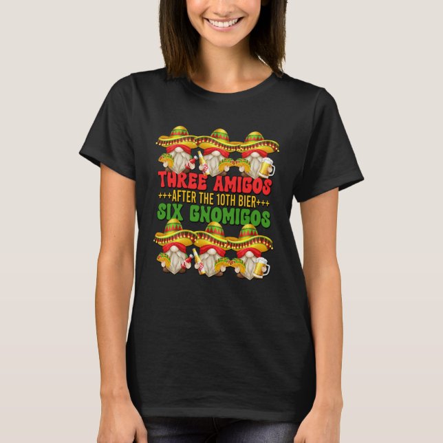 Camiseta Cinco De Mayo Gnome For Men And Taco   Beer Saying (Frente)