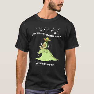 Camiseta Cinco De Mayo Guacamole Surfing Avocado Surf Maio