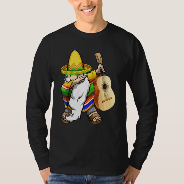 Camiseta Cinco De Mayo Guitar  Mexican Celebration Men 1 (Frente)