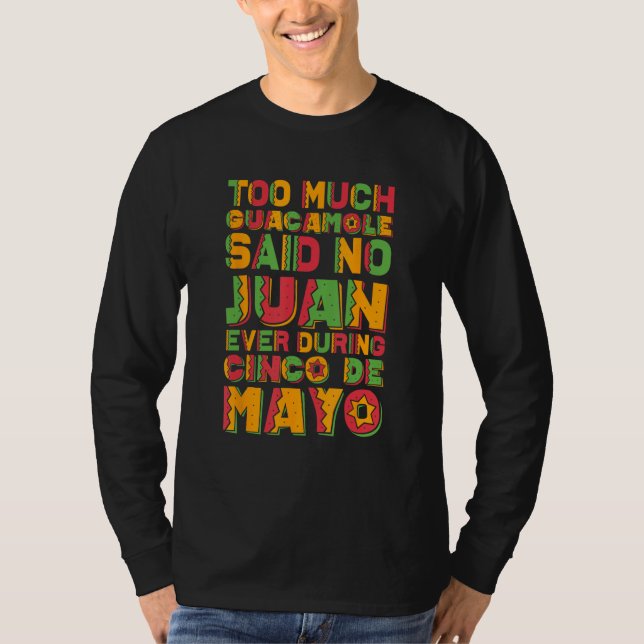 Camiseta Cinco De Mayo Humor   Drinko Cinco De Mayo Guacamo (Frente)