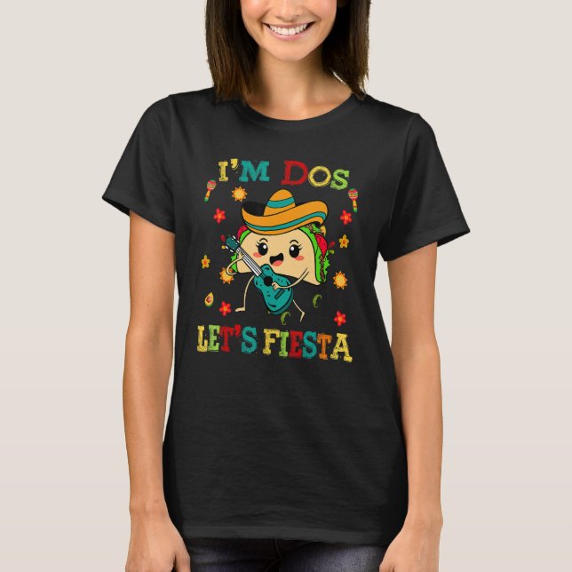 Camiseta Cinco De Mayo Im Dos Lets Fiesta Taco Funny Kids B (Frente)