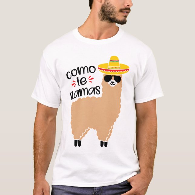 Camiseta Cinco De Mayo llama (Frente)