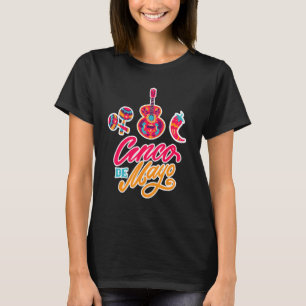 Camiseta Cinco De Mayo Maracas Guitar Pepperoni