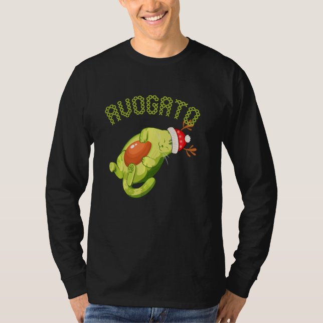 Camiseta Cinco De Mayo Meow Funny Avogato Cat Lover Avocado (Frente)