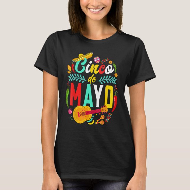 Camiseta Cinco De Mayo Mexican Fiesta celebrate 5 De Mayo M (Frente)