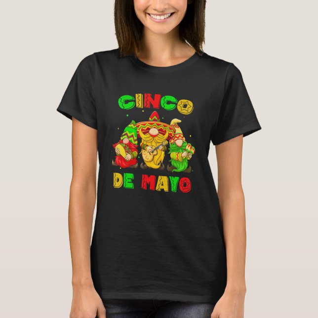 Camiseta Cinco De Mayo Mexican Gnome Fiesta 5 De Mayo Men W (Frente)