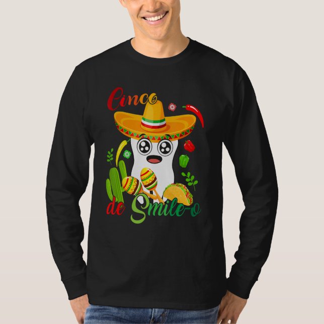 Camiseta Cinco De Mayo Mexican Holy Guacamole Fiesta Time 5 (Frente)