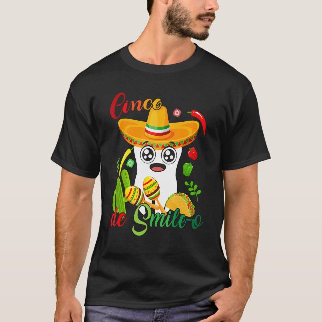 Camiseta Cinco De Mayo Mexican Holy Guacamole Fiesta Time 5 (Frente)