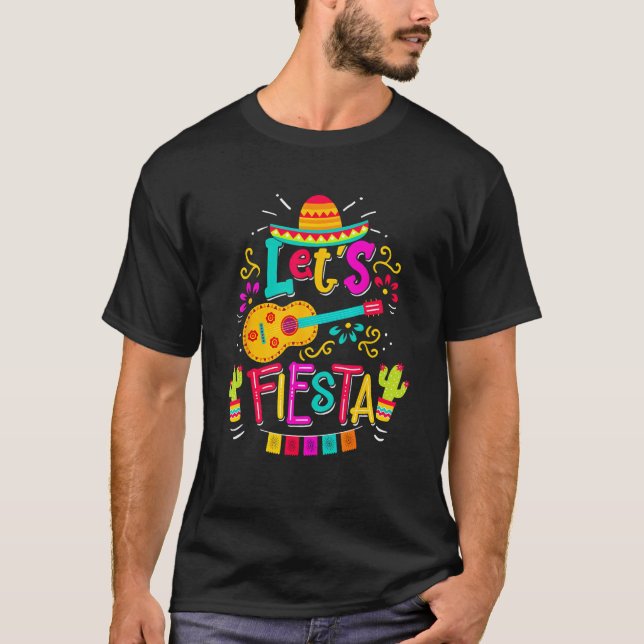 Camiseta Cinco De Mayo Mexican Lets Fiesta 5 De Mayo Men Wo (Frente)