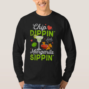 Camiseta Cinco De Mayo Mexicano Fan Chip Dippin' E Margari