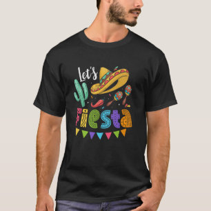 Camiseta Cinco De Mayo Mexicano Sombrero Cacto Vamos Festa