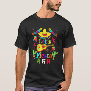 Camiseta Cinco De Mayo Mexicano Violão Cactus Deixa Fiesta 
