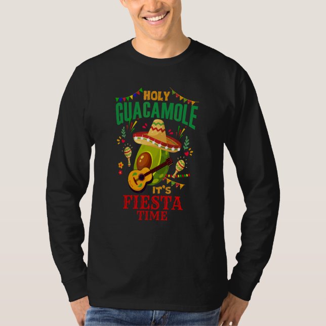Camiseta Cinco de Mayo (México Santo Guacamole Fiesta Time  (Frente)