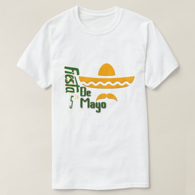 Camiseta Cinco De Mayo Minamalist T-Shirt (Frente do Design)