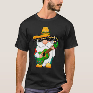 Camiseta Cinco De Mayo Mustache Gnomo Fiesta no México