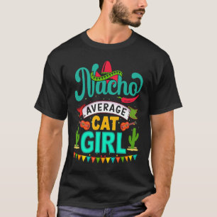 Camiseta Cinco de Mayo Nacho Média menina gato celebrar fie