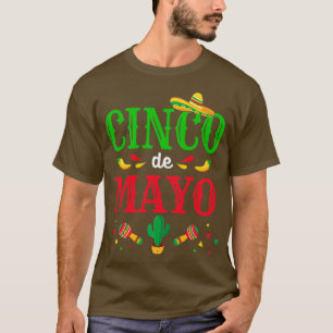 Camiseta Cinco de Mayo para fantasia mexicana de fiesta