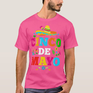 Camiseta Cinco de Mayo para fantasia mexicana de fiesta com