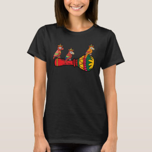 Camiseta Cinco De Mayo Parrot Maracas Sombrero Tropical Bir