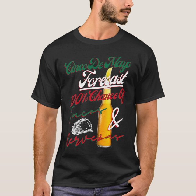 Camiseta Cinco De Mayo Previu 100 Possibilidades De Tacos & (Frente)