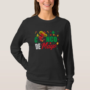 Camiseta Cinco de Mayo Quente Partido Mexicano no Chili