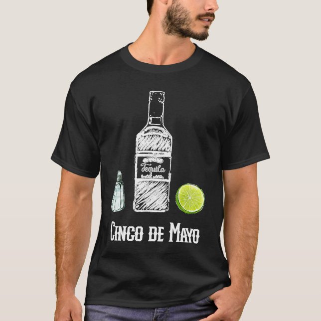 Camiseta Cinco de Mayo Salt Tequila Lime Celebration Party (Frente)