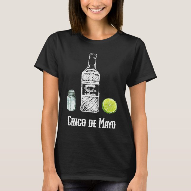 Camiseta Cinco de Mayo Salt Tequila Lime Celebration Party (Frente)