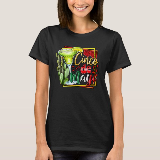 Camiseta Cinco De Mayo Shirt Mexican Fiesta 5 De Mayo Women (Frente)