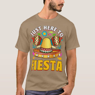 Camiseta Cinco De Mayo Só Aqui Para Confiar Um Humor Engraç