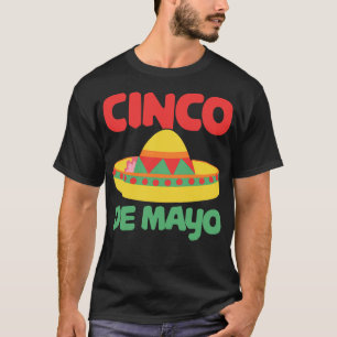 Camiseta Cinco de Mayo Sombrero Mexicano