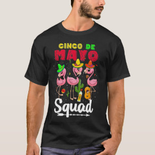 Camiseta Cinco de Mayo Squad Flamingo