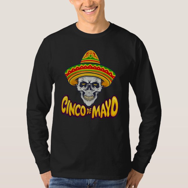Camiseta Cinco De Mayo Surprise 5 De Mayo Viva Mexico Sombr (Frente)