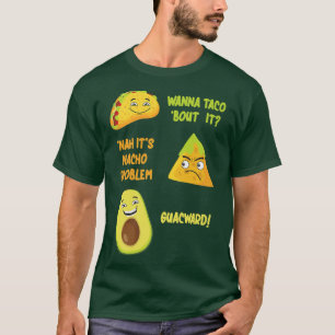 Camiseta Cinco De Mayo Taco Nacho Avocado Piada Divertido H