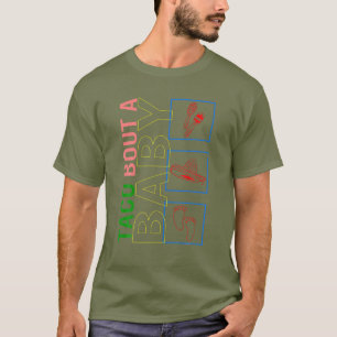 Camiseta Cinco De Mayo Taco Sobre Um Pé De Bebê Gravidez An