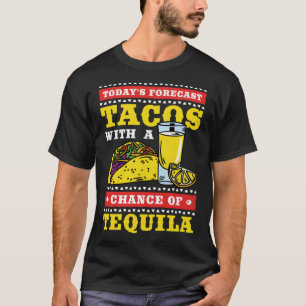 Camiseta Cinco de Mayo Tacos com uma chance de tequila