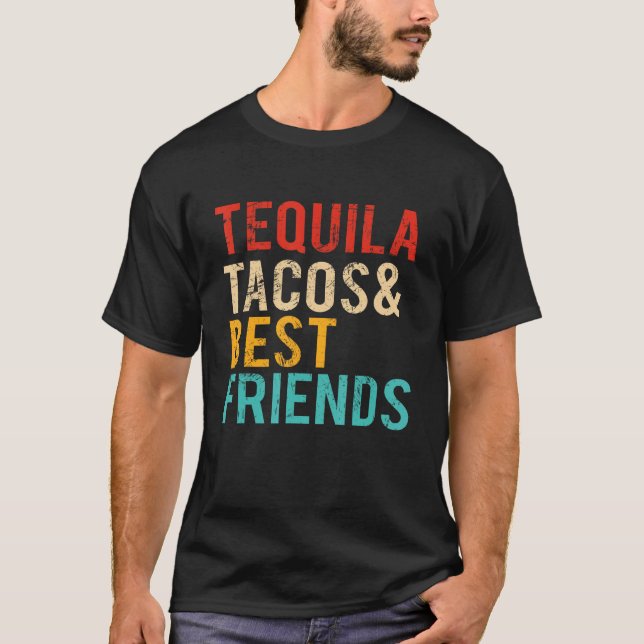 Camiseta Cinco De Mayo Tequila Tacos Best Friends Drinking  (Frente)