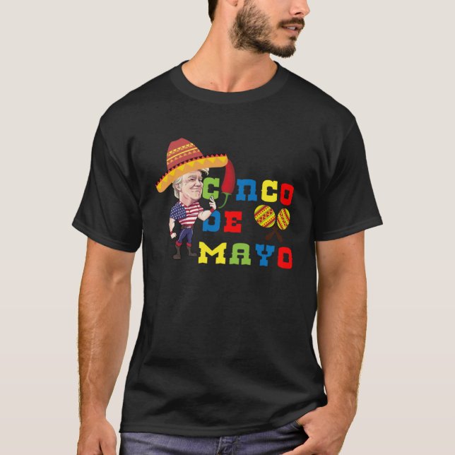 Camiseta Cinco De Mayo Tequila Tacos Mexican Beer Happy Cin (Frente)