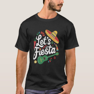 Camiseta Cinco De Mayo Vamos Festa Dia dos Mortos Sombrero 