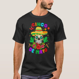 Camiseta Cinco De Mayo Vamos Fiesta Cross Sunglasse Mexican