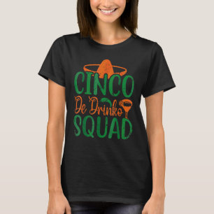 Camiseta Cinco De Mayo Vintage México Cinco De Drinko Squa