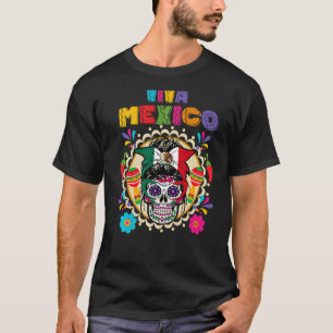Camiseta Cinco De Mayo Viva México Bandeira Mexicana Mulher