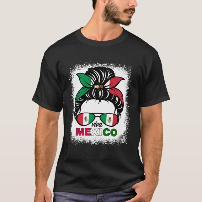 Camiseta Cinco De Mayo Viva Mexico Women Girl Mom Mexican F (Frente)