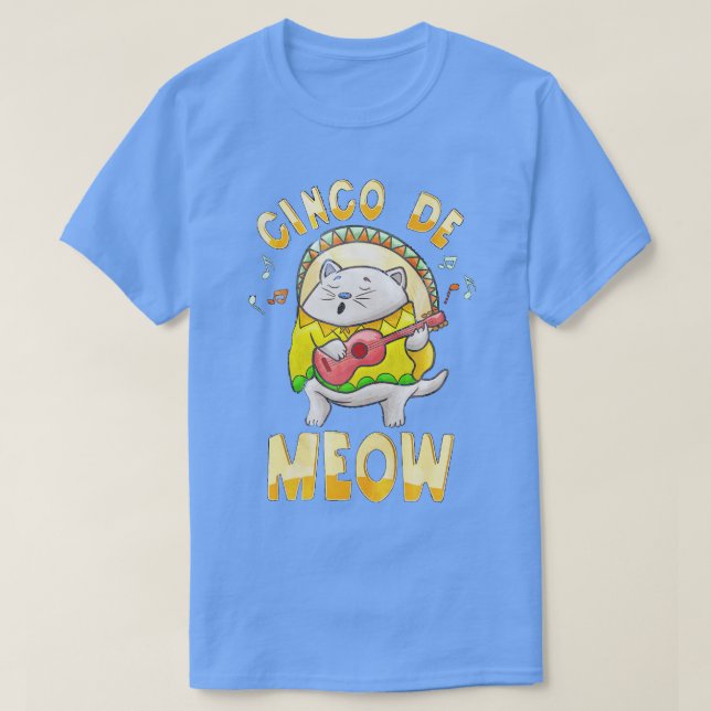 Camiseta Cinco De Meow (2) (Frente do Design)